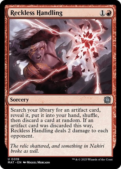 Reckless Handling (MAT) #19 Uncommon (Lightly Played) March of the Machine: The Aftermath Magic: The Gathering: 2023