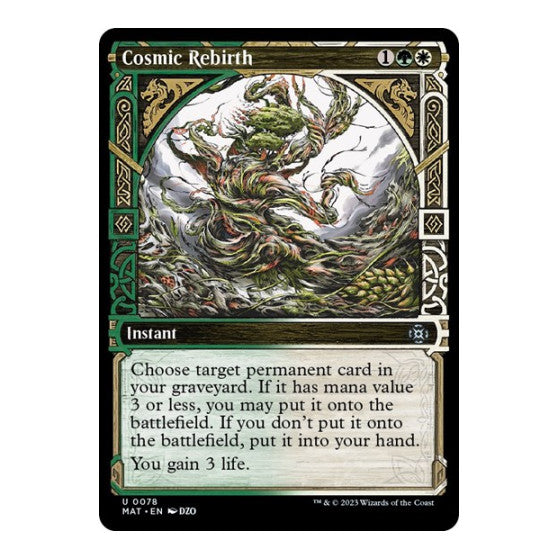 Cosmic Rebirth (Showcase) (MAT) #78 Uncommon March of the Machine: The Aftermath Magic: The Gathering: 2023