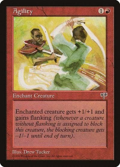 Agility (MIR) #154 Common (Lightly Played) Mirage Magic: The Gathering: 1996