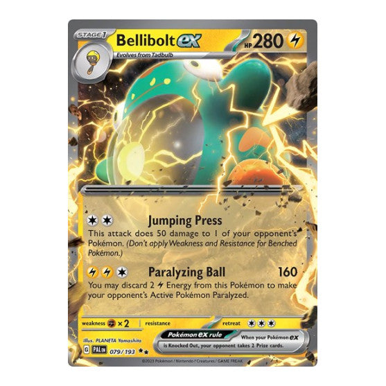 Bellibolt ex 079 193 (PAL) #079/193 Double Rare SV02: Paldea Evolved Pokemon: 2023