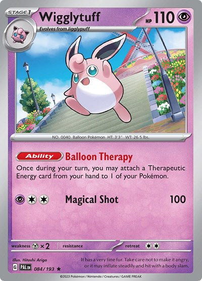 Wigglytuff (PAL) #084/193 Rare (Holofoil Near Mint) SV02: Paldea Evolved Pokemon: 2023