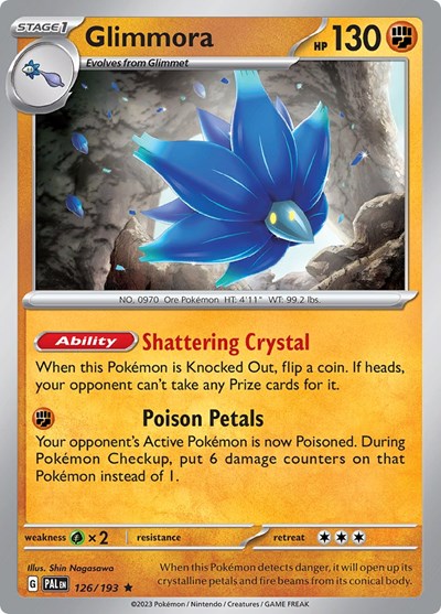 Glimmora (PAL) #126/193 Rare (Holofoil Near Mint) SV02: Paldea Evolved Pokemon: 2023