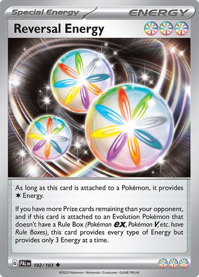 Reversal Energy (PAL) #192/193 Uncommon (Reverse Holofoil Near Mint) SV02: Paldea Evolved Pokemon: 2023