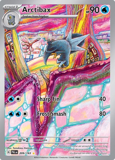 Arctibax 209 193 (PAL) #209/193 Illustration Rare SV02: Paldea Evolved Pokemon: 2023
