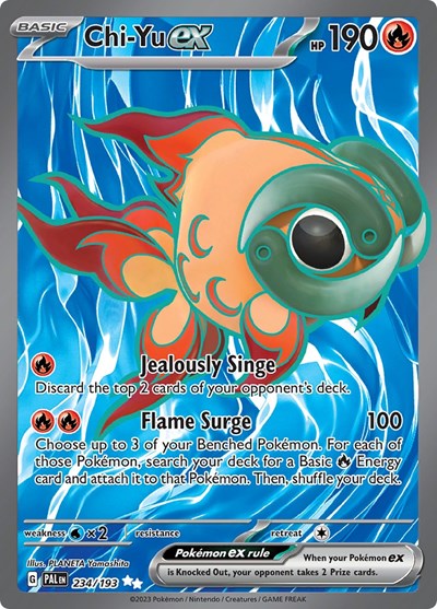 Chi Yu ex 234 193 (PAL) #234/193 Ultra Rare (Holofoil Near Mint) SV02: Paldea Evolved Pokemon: 2023