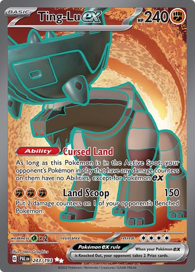 Ting Lu ex 243 193 (PAL) #243/193 Ultra Rare SV02: Paldea Evolved Pokemon: 2023
