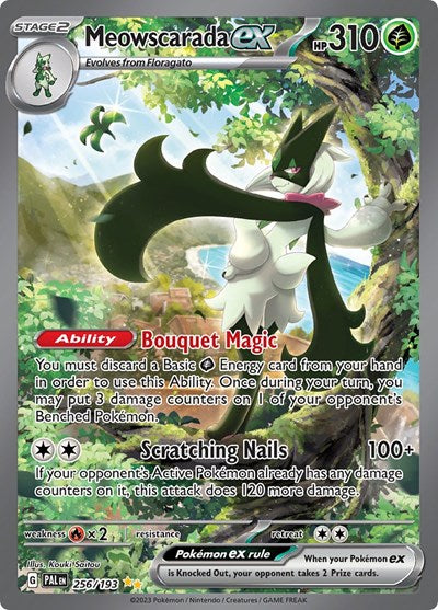 Meowscarada ex 256 193 (PAL) #256/193 Special Illustration Rare (Holofoil Near Mint) SV02: Paldea Evolved Pokemon: 2023