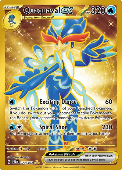 Quaquaval ex 273 193 (PAL) #273/193 Hyper Rare (Holofoil Near Mint) SV02: Paldea Evolved Pokemon: 2023