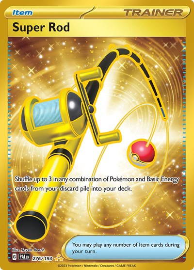 Super Rod 276 193 (PAL) #276/193 Hyper Rare (Holofoil Near Mint) SV02: Paldea Evolved Pokemon: 2023