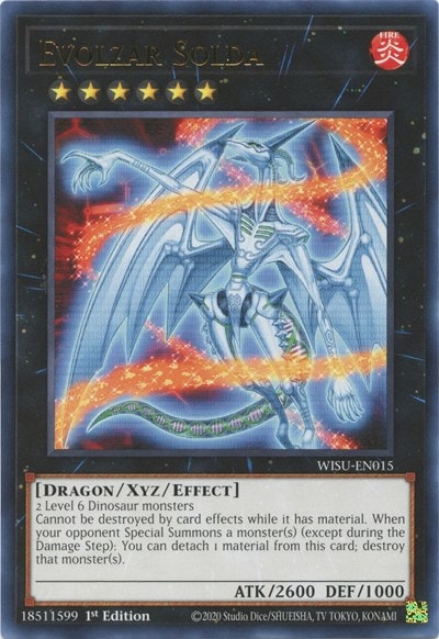 Evolzar Solda (WISU) #WISU-EN015 Rare (1st Edition Near Mint) Wild Survivors YuGiOh: 2023