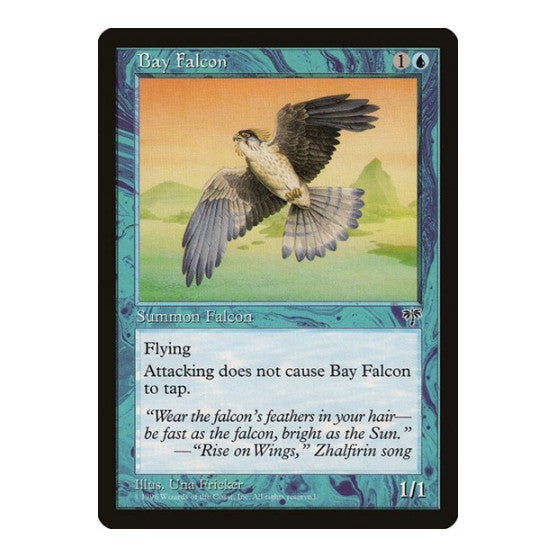 Bay Falcon (MIR) #54 Common (Moderately Played) Mirage Magic: The Gathering: 1996