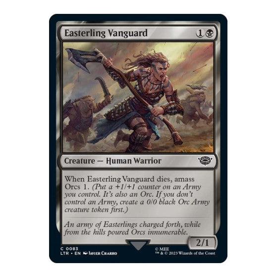 Easterling Vanguard (LTR) #83 Common Universes Beyond: The Lord of the Rings: Tales of Middle-earth Magic: The Gathering: 2023