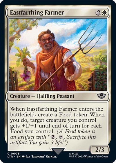 Eastfarthing Farmer (LTR) #8 Common (Foil Lightly Played) Universes Beyond: The Lord of the Rings: Tales of Middle-earth Magic: The Gathering: 2023