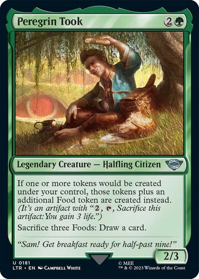 Peregrin Took (LTR) #181 Uncommon (Foil Near Mint) Universes Beyond: The Lord of the Rings: Tales of Middle-earth Magic: The Gathering: 2023