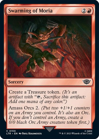 Swarming of Moria (LTR) #150 Common Universes Beyond: The Lord of the Rings: Tales of Middle-earth Magic: The Gathering: 2023