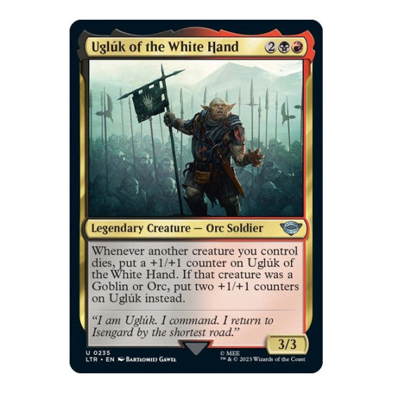Ugluk of the White Hand (LTR) #235 Uncommon Universes Beyond: The Lord of the Rings: Tales of Middle-earth Magic: The Gathering: 2023
