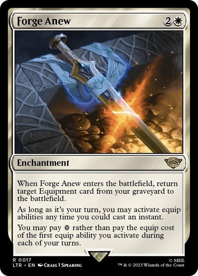 Forge Anew (LTR) #17 Rare (Near Mint) Universes Beyond: The Lord of the Rings: Tales of Middle-earth Magic: The Gathering: 2023