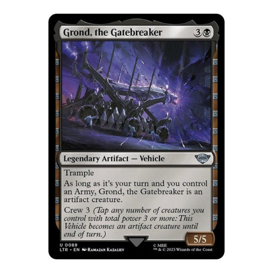 Grond, the Gatebreaker (LTR) #89 Uncommon Universes Beyond: The Lord of the Rings: Tales of Middle-earth Magic: The Gathering: 2023