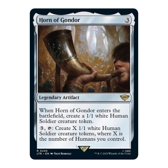 Horn of Gondor (LTR) #240 Rare (Near Mint) Universes Beyond: The Lord of the Rings: Tales of Middle-earth Magic: The Gathering: 2023