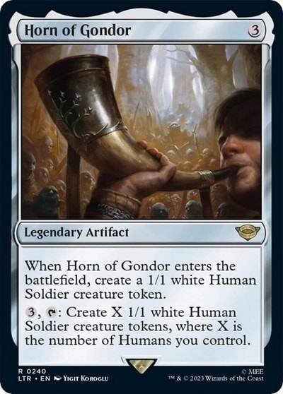 Horn of Gondor (LTR) #240 Rare Universes Beyond: The Lord of the Rings: Tales of Middle-earth Magic: The Gathering: 2023