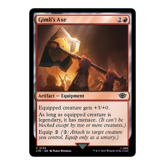 Gimli's Axe (LTR) #130 Common (Lightly Played) Universes Beyond: The Lord of the Rings: Tales of Middle-earth Magic: The Gathering: 2023