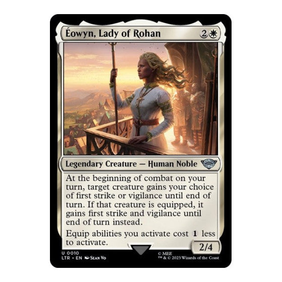 Eowyn, Lady of Rohan (LTR) #10 Uncommon (Lightly Played) Universes Beyond: The Lord of the Rings: Tales of Middle-earth Magic: The Gathering: 2023