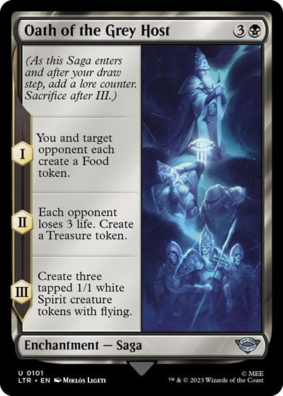 2023 Magic: Universes Beyond: The Lord of the Rings: Tales of Middle-earth (LTR) - Oath of the Grey Host (#101, Uncommon) (Lightly Played)