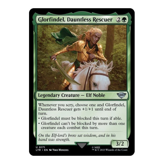 Glorfindel, Dauntless Rescuer (LTR) #171 Uncommon (Lightly Played) Universes Beyond: The Lord of the Rings: Tales of Middle-earth Magic: The Gathering: 2023