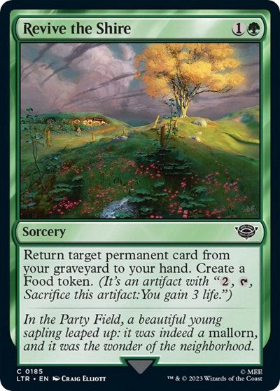Revive the Shire (LTR) #185 Common (Lightly Played) Universes Beyond: The Lord of the Rings: Tales of Middle-earth Magic: The Gathering: 2023