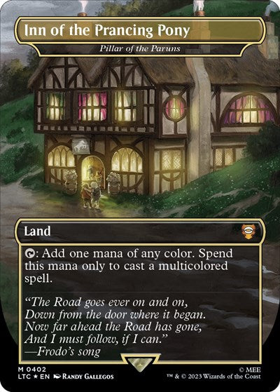 Inn of the Prancing Pony Pillar of the Paruns Surge Foil (LTC) #402 Mythic Rare (Foil Near Mint) Commander: The Lord of the Rings: Tales of Middle-earth Magic: The Gathering: 2023