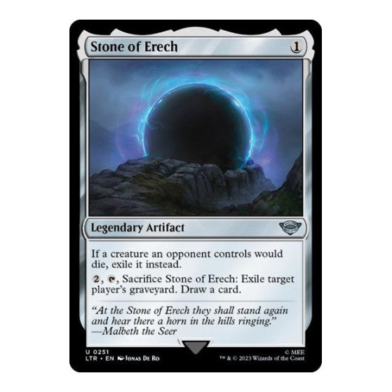 Stone of Erech (LTR) #251 Uncommon Universes Beyond: The Lord of the Rings: Tales of Middle-earth Magic: The Gathering: 2023