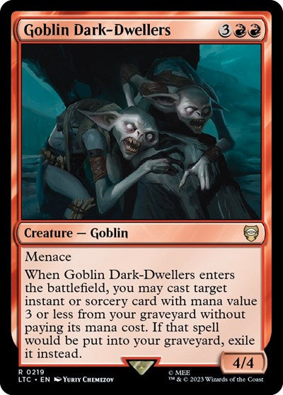 Goblin Dark Dwellers (LTC) #219 Rare (Lightly Played) Commander: The Lord of the Rings: Tales of Middle-earth Magic: The Gathering: 2023