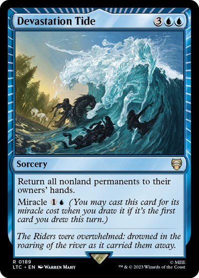Devastation Tide (LTC) #189 Rare Commander: The Lord of the Rings: Tales of Middle-earth Magic: The Gathering: 2023
