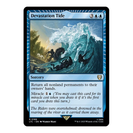 Devastation Tide (LTC) #189 Rare Commander: The Lord of the Rings: Tales of Middle-earth Magic: The Gathering: 2023