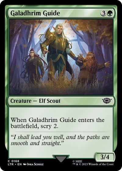 Galadhrim Guide (LTR) #168 Common (Lightly Played) Universes Beyond: The Lord of the Rings: Tales of Middle-earth Magic: The Gathering: 2023