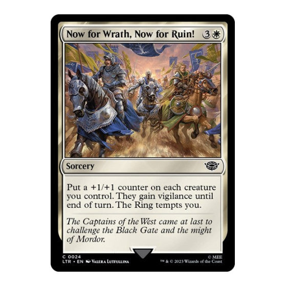 Now for Wrath, Now for Ruin! (LTR) #24 Common (Lightly Played) Universes Beyond: The Lord of the Rings: Tales of Middle-earth Magic: The Gathering: 2023