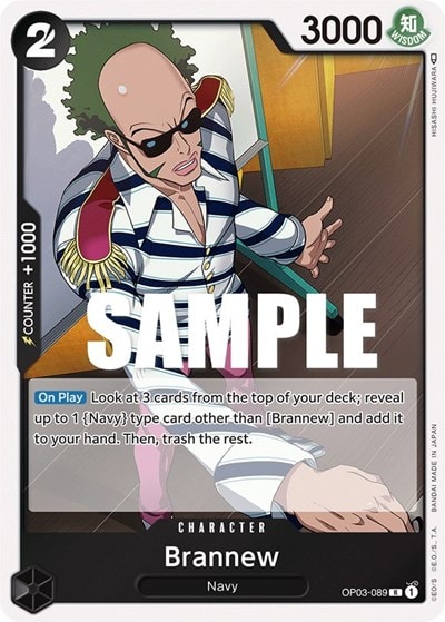 Brannew (OP03) #OP03-089 Rare Pillars of Strength One Piece Card Game: 2023