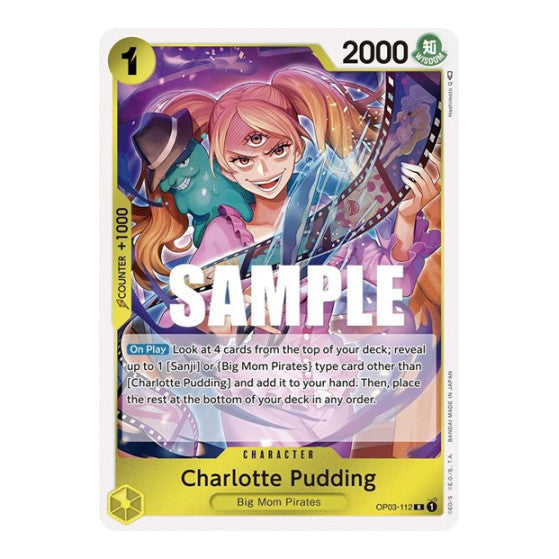 Charlotte Pudding (OP03) #OP03-112 Rare (Foil Near Mint) Pillars of Strength One Piece Card Game: 2023