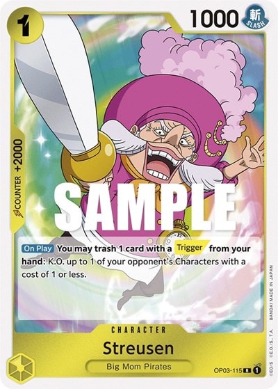 Streusen (OP03) #OP03-115 Rare Pillars of Strength One Piece Card Game: 2023