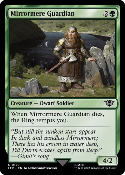 Mirrormere Guardian (LTR) #179 Common (Lightly Played) Universes Beyond: The Lord of the Rings: Tales of Middle-earth Magic: The Gathering: 2023