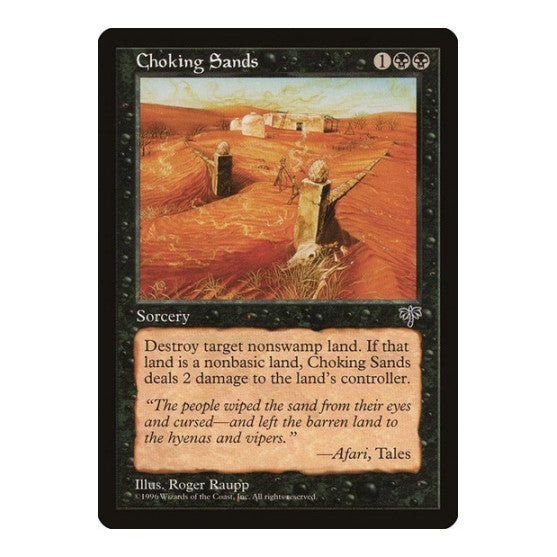 Choking Sands (MIR) #113 Common (Moderately Played) Mirage Magic: The Gathering: 1996