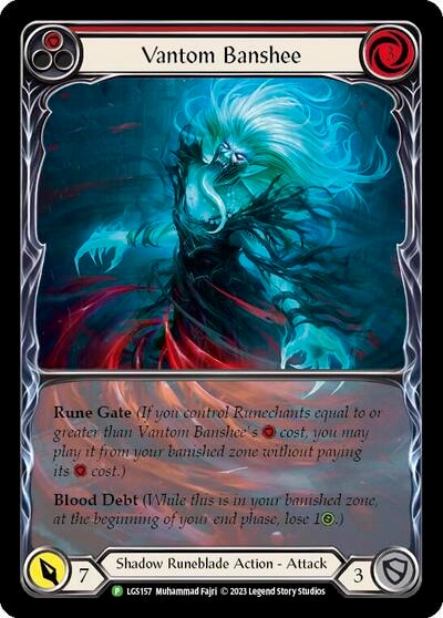 Vantom Banshee (Red) (Extended Art) - LGS157 (PR) #LGS157 Promo Flesh and Blood: Promo Cards Flesh and Blood TCG: 2019