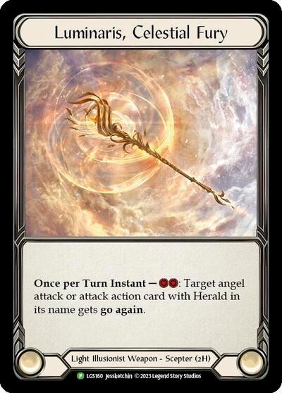 Luminaris, Celestial Fury - LGS160 (PR) #LGS160 Promo (Cold Foil Near Mint) Flesh and Blood: Promo Cards Flesh and Blood TCG: 2019