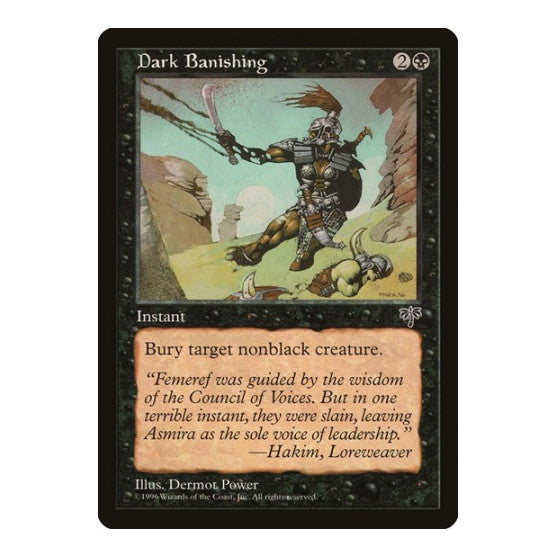 Dark Banishing (MIR) #115 Common (Lightly Played) Mirage Magic: The Gathering: 1996