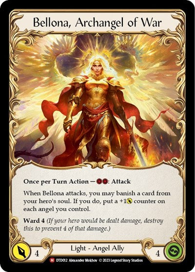 Figment of War Bellona Archangel of War (DTD) #DTD012 Majestic (Lightly Played) Dusk till Dawn Flesh and Blood TCG: 2023