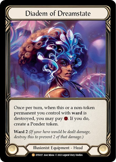 Diadem of Dreamstate (DTD) #DTD217 Legendary (Rainbow Foil Near Mint) Dusk till Dawn Flesh and Blood TCG: 2023