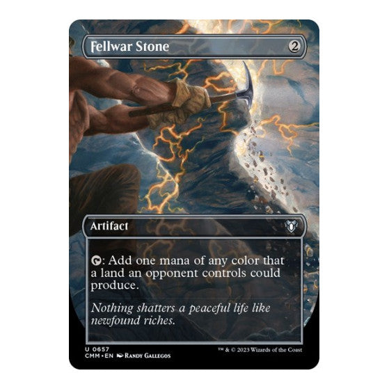 Fellwar Stone Borderless (CMM) #657 Uncommon (Near Mint) Commander Masters Magic: The Gathering: 2023