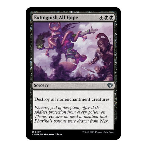 Extinguish All Hope (CMM) #157 Uncommon (Lightly Played) Commander Masters Magic: The Gathering: 2023