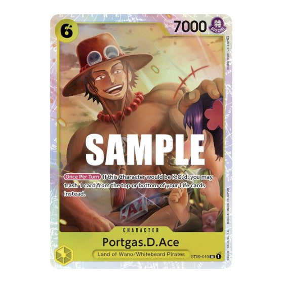 Portgas.D.Ace (ST-09) #ST09-010 Super Rare (Foil Lightly Played) ST-09: Starter Deck 9 Yamato One Piece Card Game: 2023