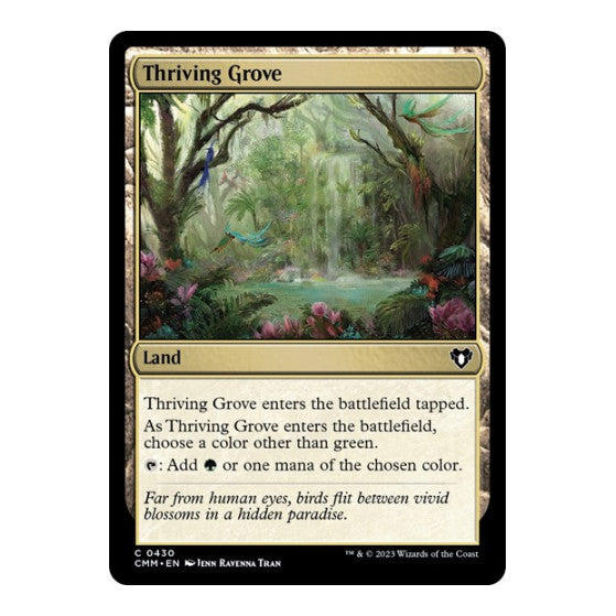 Thriving Grove (CMM) #430 Common (Lightly Played) Commander Masters Magic: The Gathering: 2023